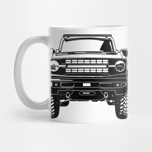 Bronco 4x4 Sketch Art Mug